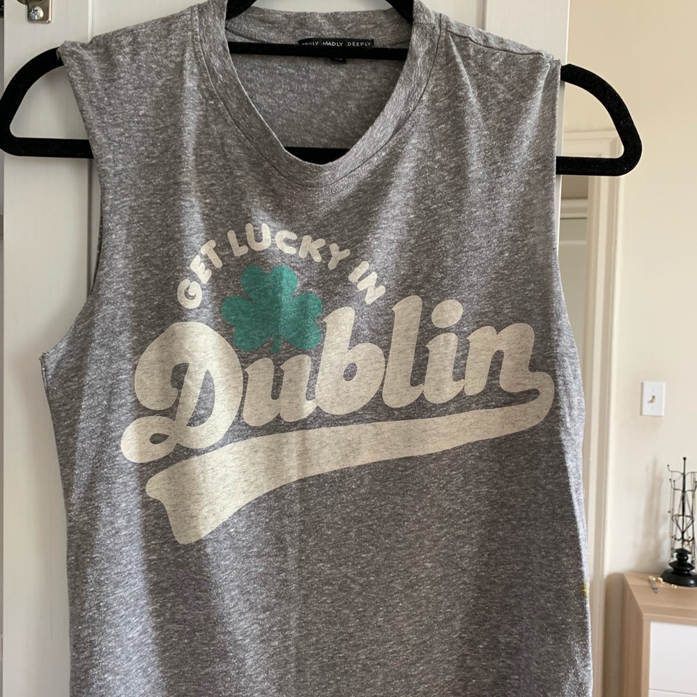 Heathered Grey Muscle Top